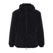 Emporio Armani Marin Logo Blouson Jacka med Huva Blue, Herr