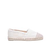 Castañer Ivory Espadrilla Sko med Vävd Snodd White, Dam