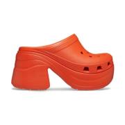 Crocs Orange Plattformsträsko Elegant Komfort Orange, Dam