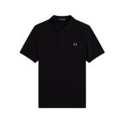 Fred Perry Broderad Polotröja Black, Herr