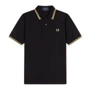 Fred Perry Dubbelrandig Polo Made In England Black, Herr