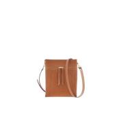 Carolina Herrera Inro Crossbody Kamel Läder Väska Brown, Dam