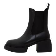 Cesare Gaspari Snygga Svarta Ankelboots Black, Dam