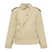 Burberry Jacka med Axelklaffar Beige, Dam