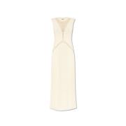 Jil Sander Stickad Klänning Beige, Dam