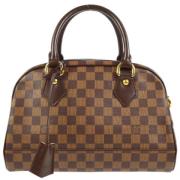 Louis Vuitton Vintage Pre-owned Laeder handvskor Brown, Dam