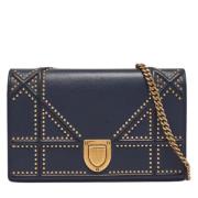 Dior Vintage Pre-owned Laeder axelremsvskor Blue, Dam