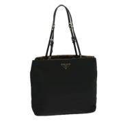 Prada Vintage Pre-owned Tyg prada-vskor Black, Dam