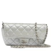 Chanel Vintage Pre-owned Tyg axelremsvskor Gray, Dam