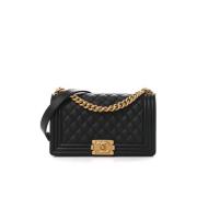 Chanel Vintage Pre-owned Laeder axelremsvskor Black, Dam