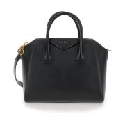 Givenchy Svart handväska med triangelapplikation Black, Dam