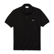 Lacoste Klassisk Fit Polo Skjorta med pärlknappar Black, Herr