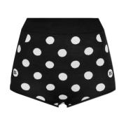 Dolce & Gabbana Shorts med prickigt mönster Black, Dam