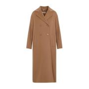 Max Mara Perfekt Camel Capi Stilfull Topp Brown, Dam