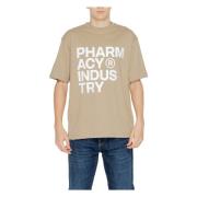 Pharmacy Industry Beige Tryckt T-shirt för Män Beige, Herr