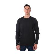Daniele Alessandrini Basket Weave Sweater Pullover Gray, Herr