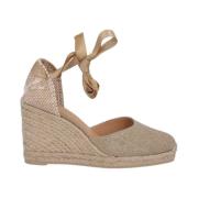 Castañer Stiliga klack espadriller Yellow, Dam