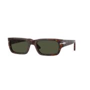 Persol Grön Lins Carey Ram Solglasögon Brown, Unisex