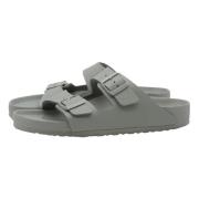 Birkenstock Justera Rem Slide Sandaler Mineral Grå Gray, Dam