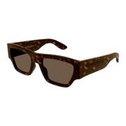 Alexander McQueen Bästa solglasögonen - Upptäck stilen Brown, Dam