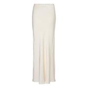 Gestuz Elegant High-Waisted Skirt Birch Beige, Dam