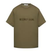 Helmut Lang T-shirt med logotyp Green, Herr