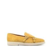 Santoni Monk Skor med Gummisula Yellow, Dam