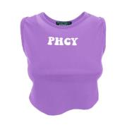 Pharmacy Industry Lycra Tanktop med Logotyptryck Purple, Dam