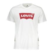 Levi's Vit Bomull T-Shirt med Tryck White, Herr
