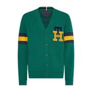 Tommy Hilfiger Herr Icons TH Monogram Cardigan Green, Herr