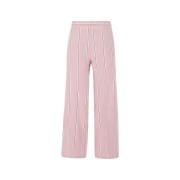 Marella Randiga Cropped Byxor Pink, Dam