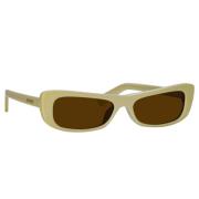 Jacquemus Stiliga Solglasögon Capri Modell Beige, Unisex