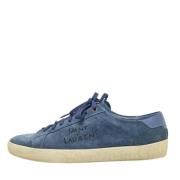 Yves Saint Laurent Vintage Pre-owned Mocka sneakers Blue, Herr