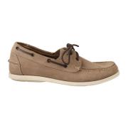 Pollini Beige Mockasin med Snörning Beige, Herr