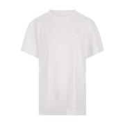 Givenchy Vit T-shirt med broderad signatur White, Dam
