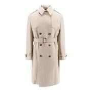 Brunello Cucinelli Beige Dubbelknäppt Ullrock Aw24 Beige, Herr