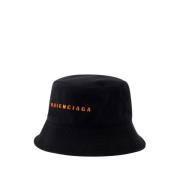 Balenciaga Bomull Bucket Hat Made in Vietnam Black, Unisex