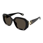 Chloé Ch0236S 001 Sunglasses Black, Dam