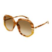 Chloé Ch0105S 011 Sunglasses Brown, Dam