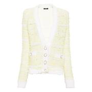 Balmain Citrongul Cardigan Beige, Dam