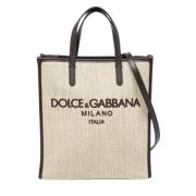 Dolce & Gabbana Pre-owned Pre-owned Canvas totevskor Brown, Dam