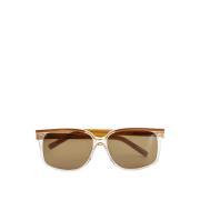 Saint Laurent Stiliga Acetat Solglasögon för Kvinnor Brown, Dam