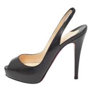 Christian Louboutin Pre-owned Pre-owned Laeder klackskor Black, Dam