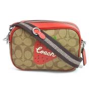 Coach Pre-owned Pre-owned Canvas axelremsvskor Multicolor, Dam