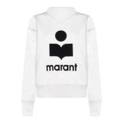 Isabel Marant Étoile Beige Sweater Moby-Ga Stil White, Dam