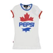 Dsquared2 Vit Ss22 T-shirt med Pepsi Print White, Herr