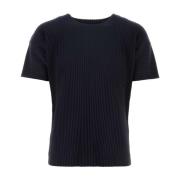 Issey Miyake Stilren Svart Polyester T-shirt Black, Herr