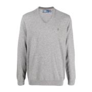 Ralph Lauren Grå Ulltröja Aw23 Gray, Herr