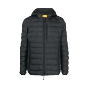 Parajumpers Svart huva jacka med ikoniska detaljer Black, Herr