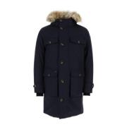 Nobis Stilig Parka Jacka för Utomhusäventyr Blue, Herr